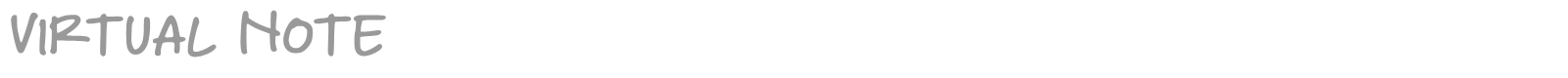 Virtual Note font preview